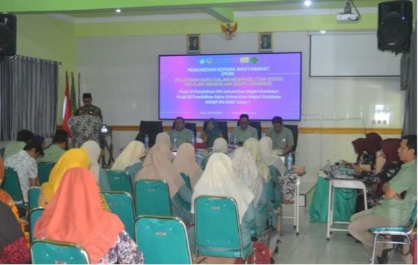 Kegiatan ini antusias diikuti guru IPA SMP/MTs.